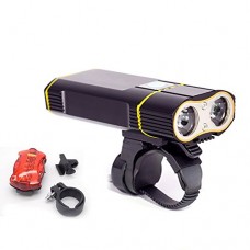 LED Bike Light Set USB Rechargeable Super Bright 800 Lumens Bicycle Headlight Front Light FREE Rear Back Tail Light Waterproof Easy To Install for kids Men Women Road Cycling Safety Commuter Flashligh - B078BJ4TQG